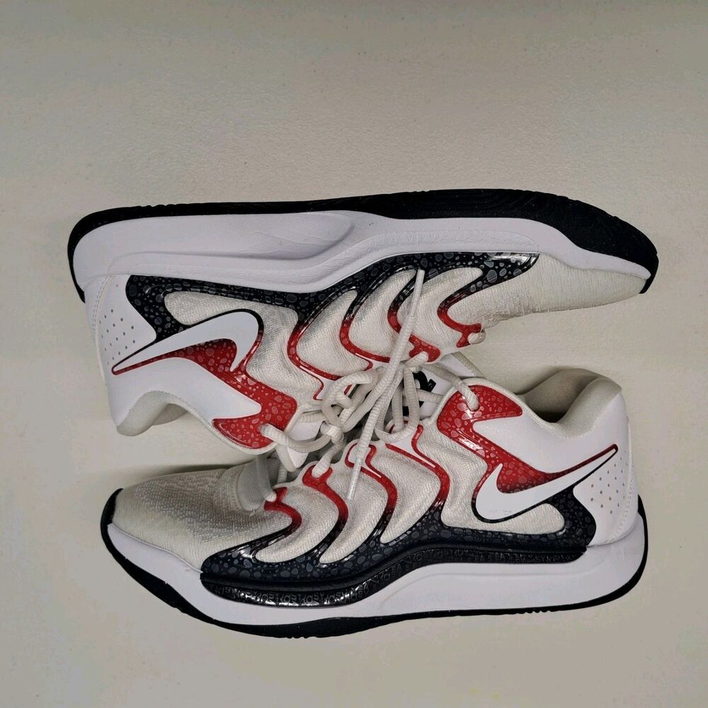 Nike KD17 USA Basketball White University Red Shoes Men’s 7.5 - Picture 3 of 7